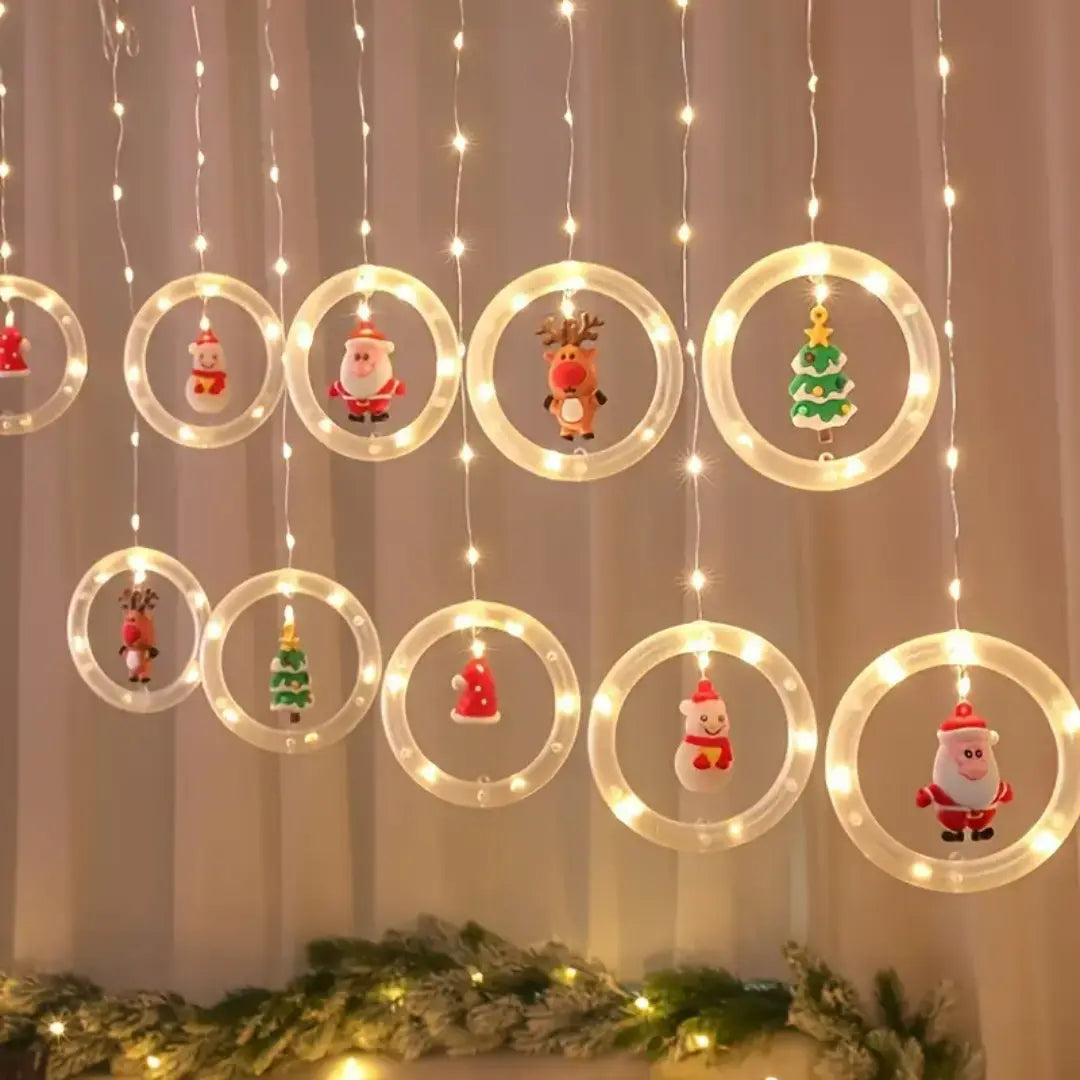 Glacira Christmas LED Curtain Lights Set