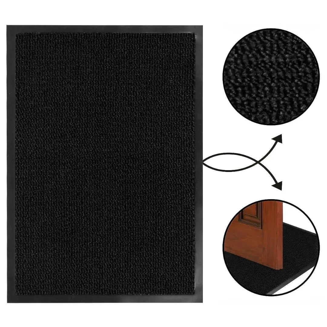 BladoGuard Heavy-Duty Washable Door Mat - Non-Slip Rubber Backing and Stylish Dust-Grabbing Design