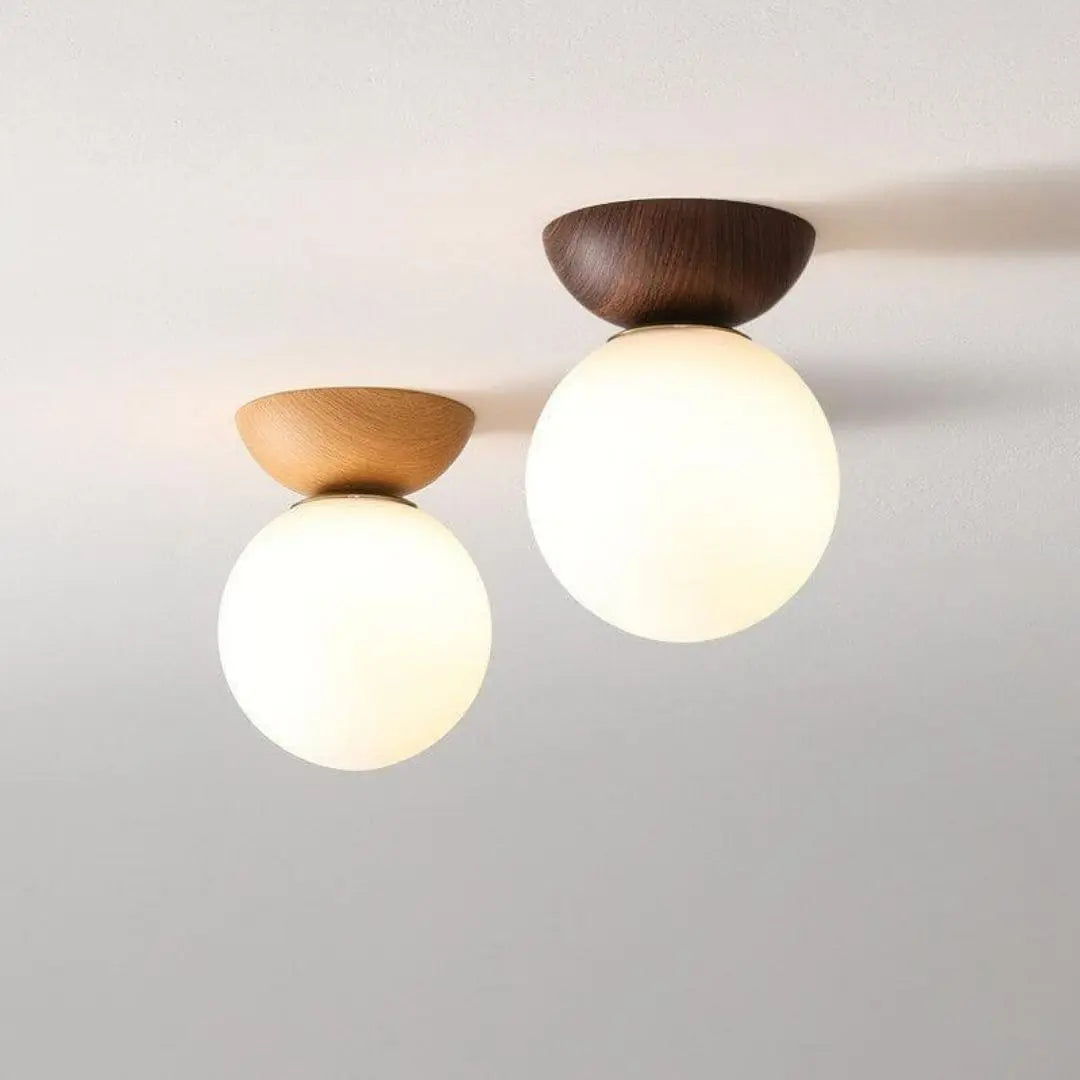 Log Japanese Ceiling Lamp - Customisable Zen Lighting with Refined Minimalism