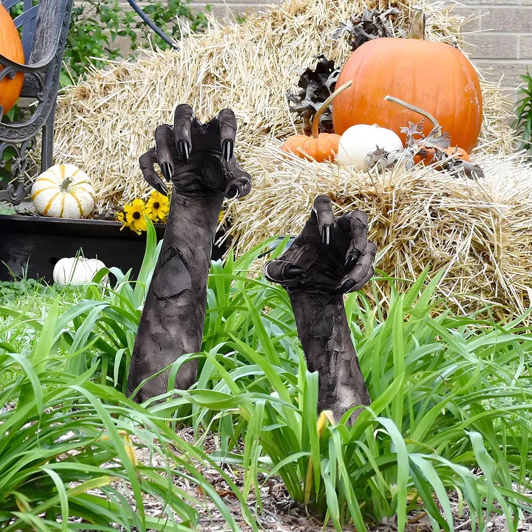 2 Piece of 3D Simulation Halloween Ghost Hand - Spooky Garden & Outdoor Decoration