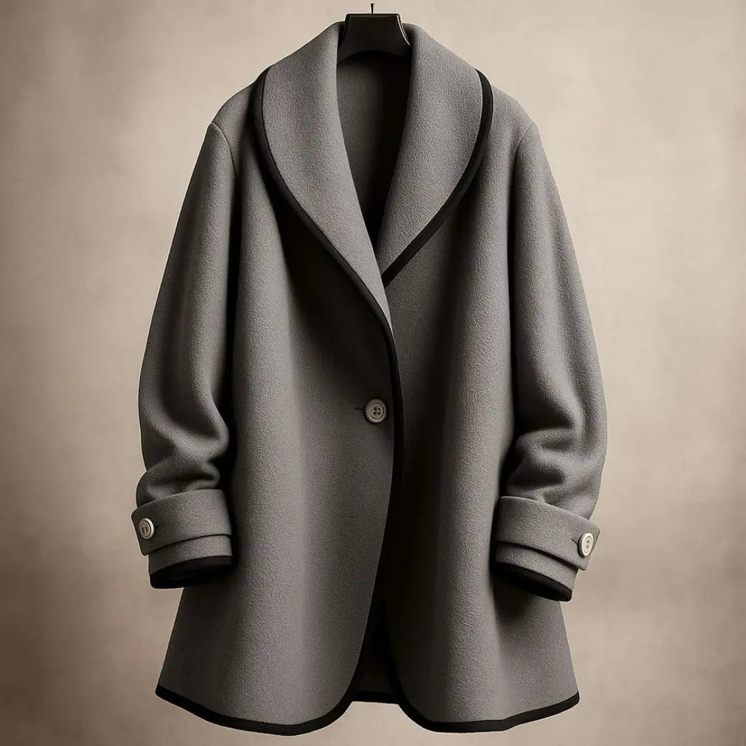 Renata Wool Shawl Coat