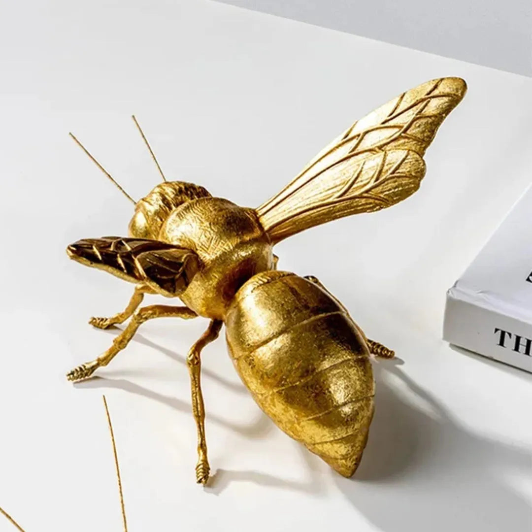 Gold Resin Insect Ornaments - Mantis, Cricket and Bee