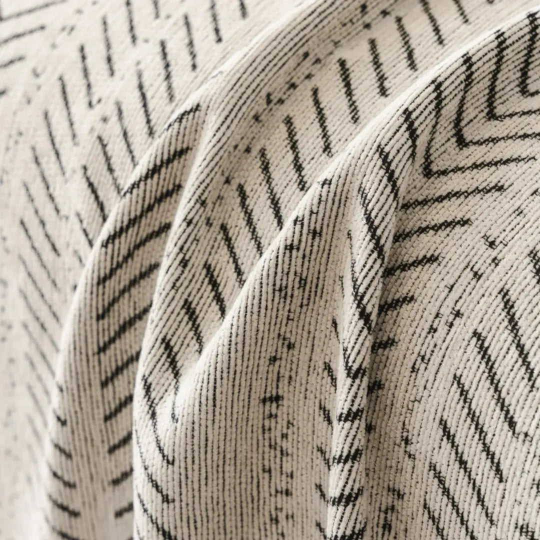 Lurevo Anti-Scratch Chenille Sofa Cover - Double-Sided Couch Protector with Elegant Herringbone Design