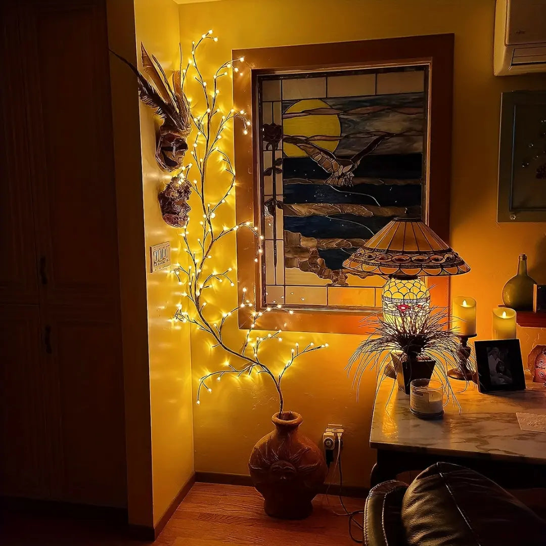 Bendable Willow Vine Tree Light - Decorative LED Branches for Home and Festive Decor
