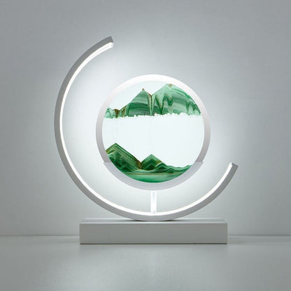 SandLight Quicksand Table Lamp - Rotating LED Art Lamp with Mesmerizing 3D Sandscape