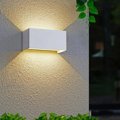 Veyno 2-Pack Up and Down Outdoor Wall Light with Motion Sensor - Modern Waterproof LED Wall Sconces
