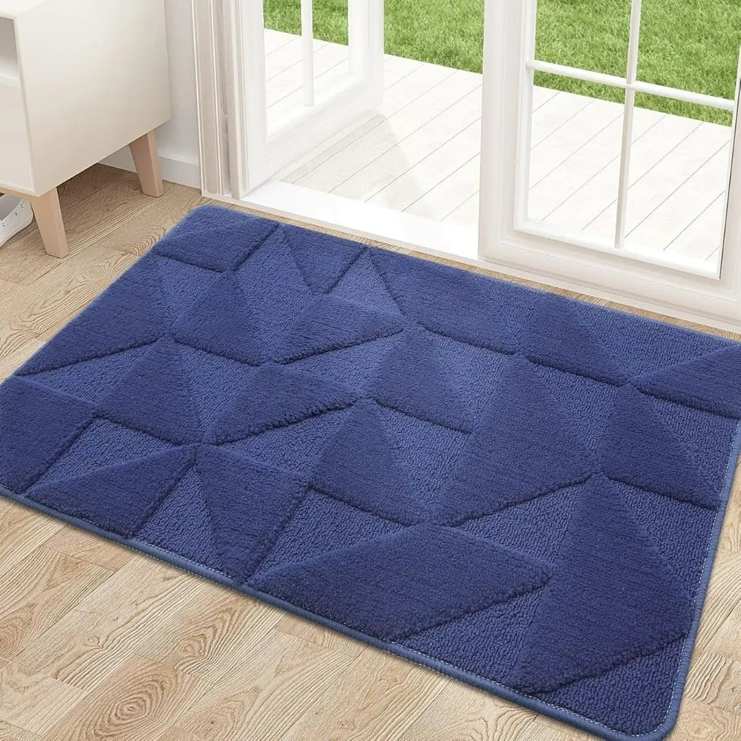 HomaxyTuft Soft Dirt Trapper Mat - Non-Slip Machine Washable Entrance Rug