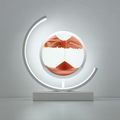 SandLight Quicksand Table Lamp - Rotating LED Art Lamp with Mesmerizing 3D Sandscape