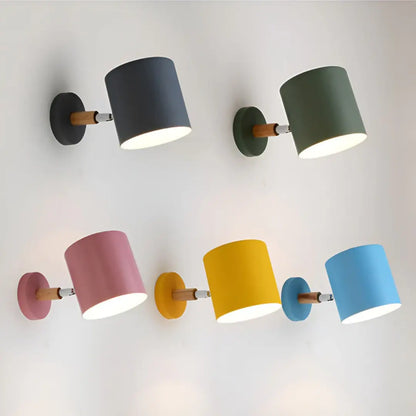 Scandinavian Lamp Wall Light Adjustable - Pastel Wall Reading Lamp for Bedrooms and Kids Rooms