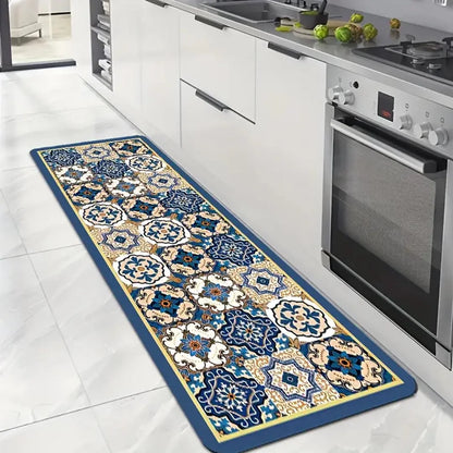 Bohemian Printed Kitchen Mat - Non-Slip & Versatile Floor Rug