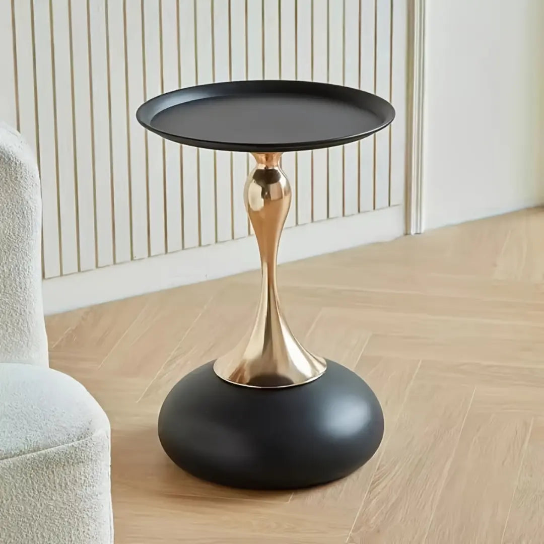 Modern Round Side Table - Coffee Table for Living Room, Bedroom and Balcony