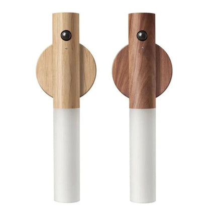 Rechargeable Wooden Wall Lantern
