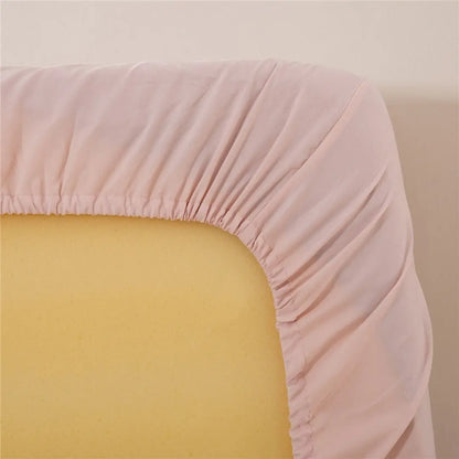 Silvara 4-Piece Cotton Bed Sheet Set - Soft Microfiber Fitted Sheets with Deep Pockets and Pillowcases
