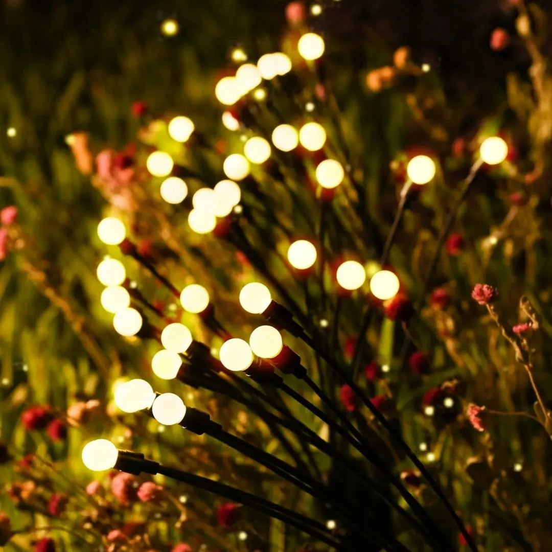 FireflyGlow Solar Garden Lights - Waterproof Outdoor Pathway Lighting