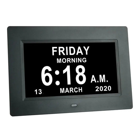 Digital Alarm Clock with Large LED Display and Multi-Function Features