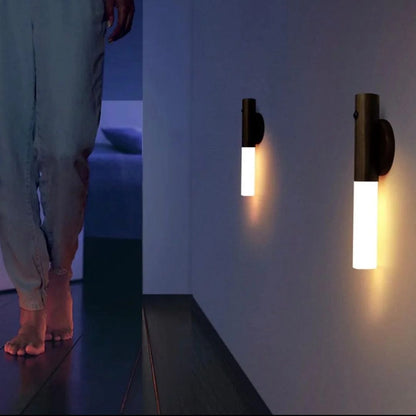 Rechargeable Wooden Wall Lantern