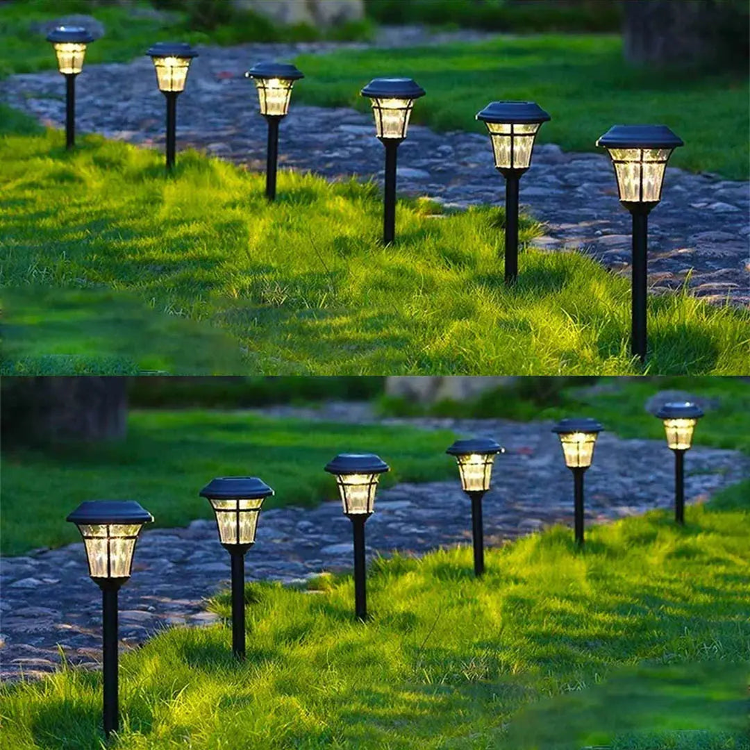 Solar Lights for Gardens - Set of 6/12 Solar Stake Lights for Pathways and Outdoor Decor