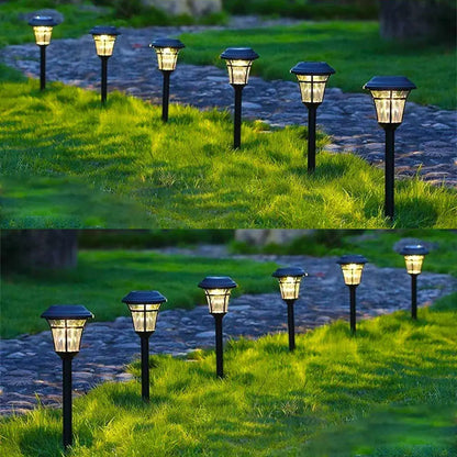 Solar Lights for Gardens - Set of 6/12 Solar Stake Lights for Pathways and Outdoor Decor