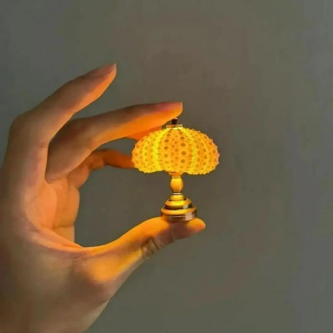 OceanDream Mini Lamp - Serene Gold Glow Inspired by the Sea