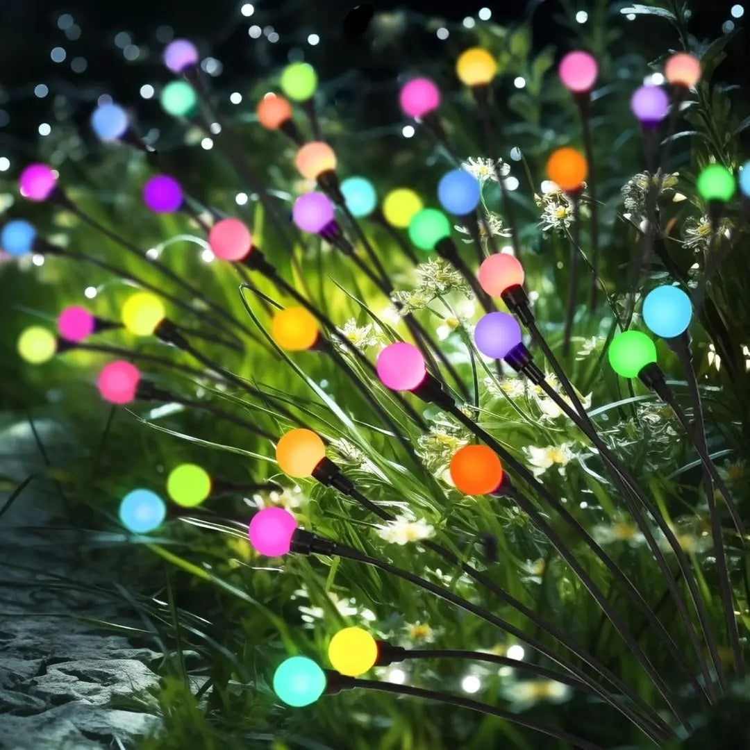 FireflyGlow Solar Garden Lights - Waterproof Outdoor Pathway Lighting