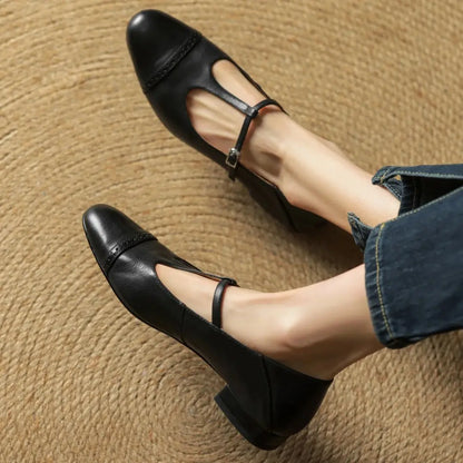 Graneth Genuine Leather Flats