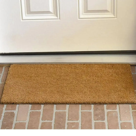 Celene Thick Coir Bristle Door Mat - Non-Slip Rubber Backing for Outdoor and Indoor Entrances