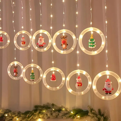 Glacira Christmas LED Curtain Lights Set