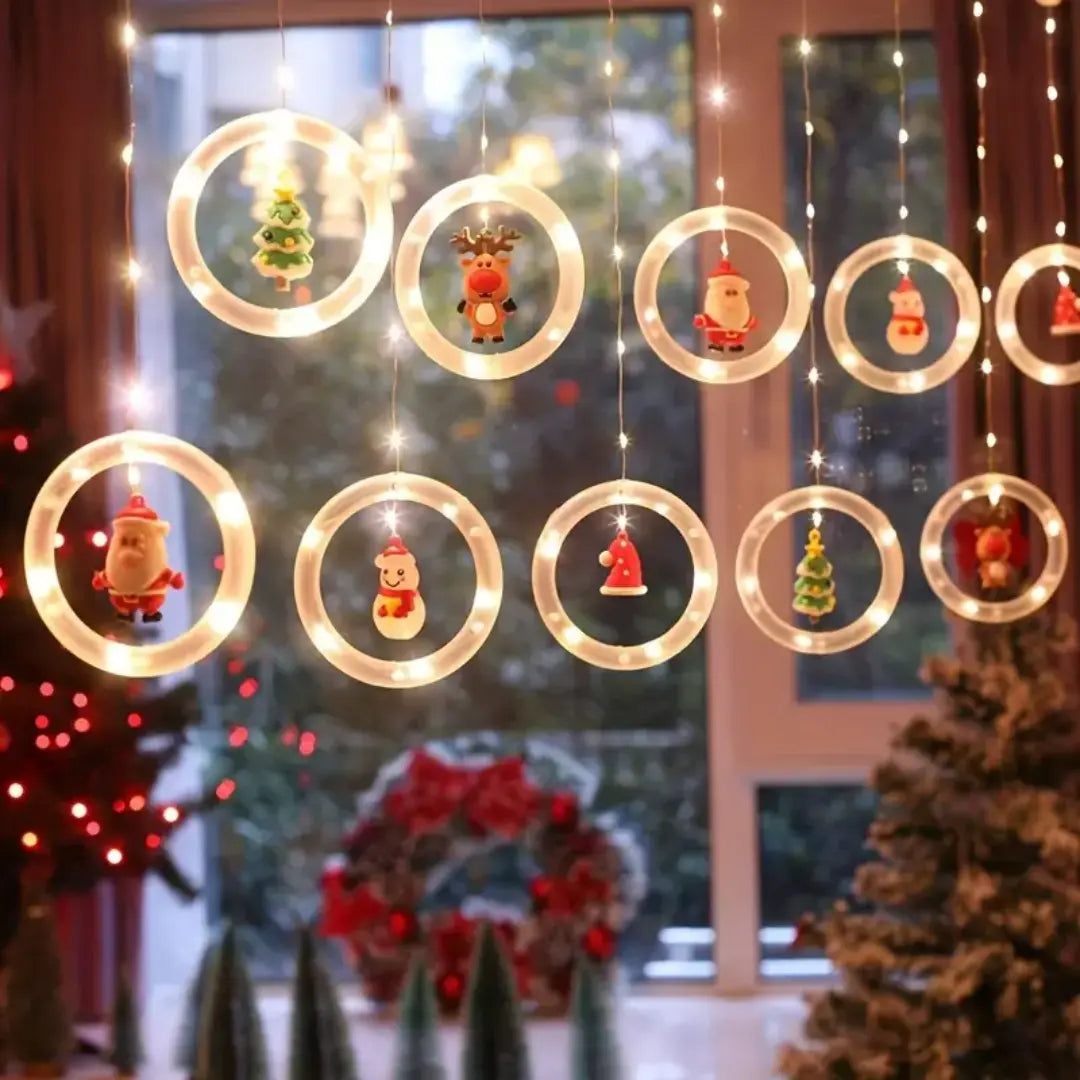 Glacira Christmas LED Curtain Lights Set