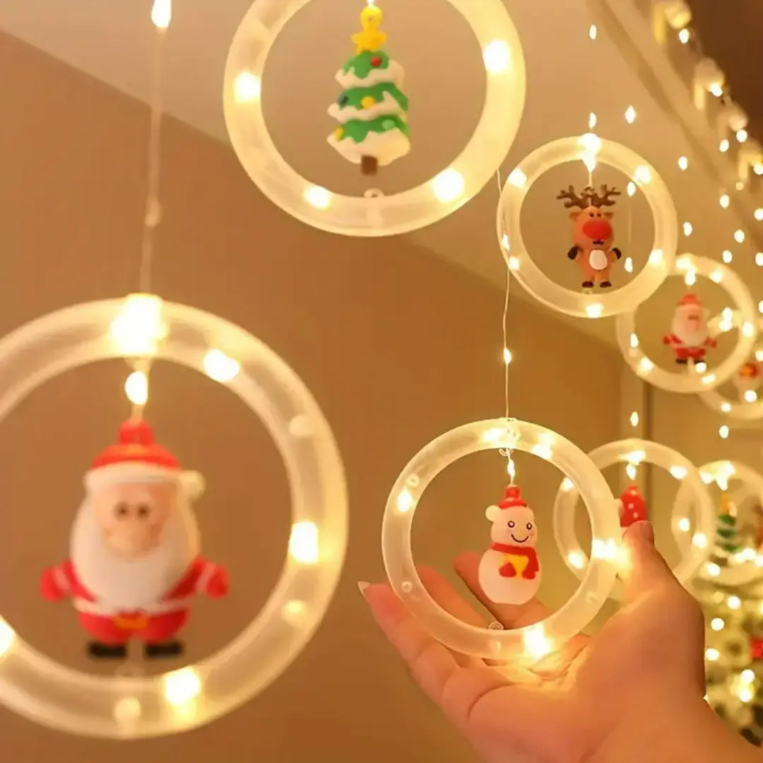Glacira Christmas LED Curtain Lights Set
