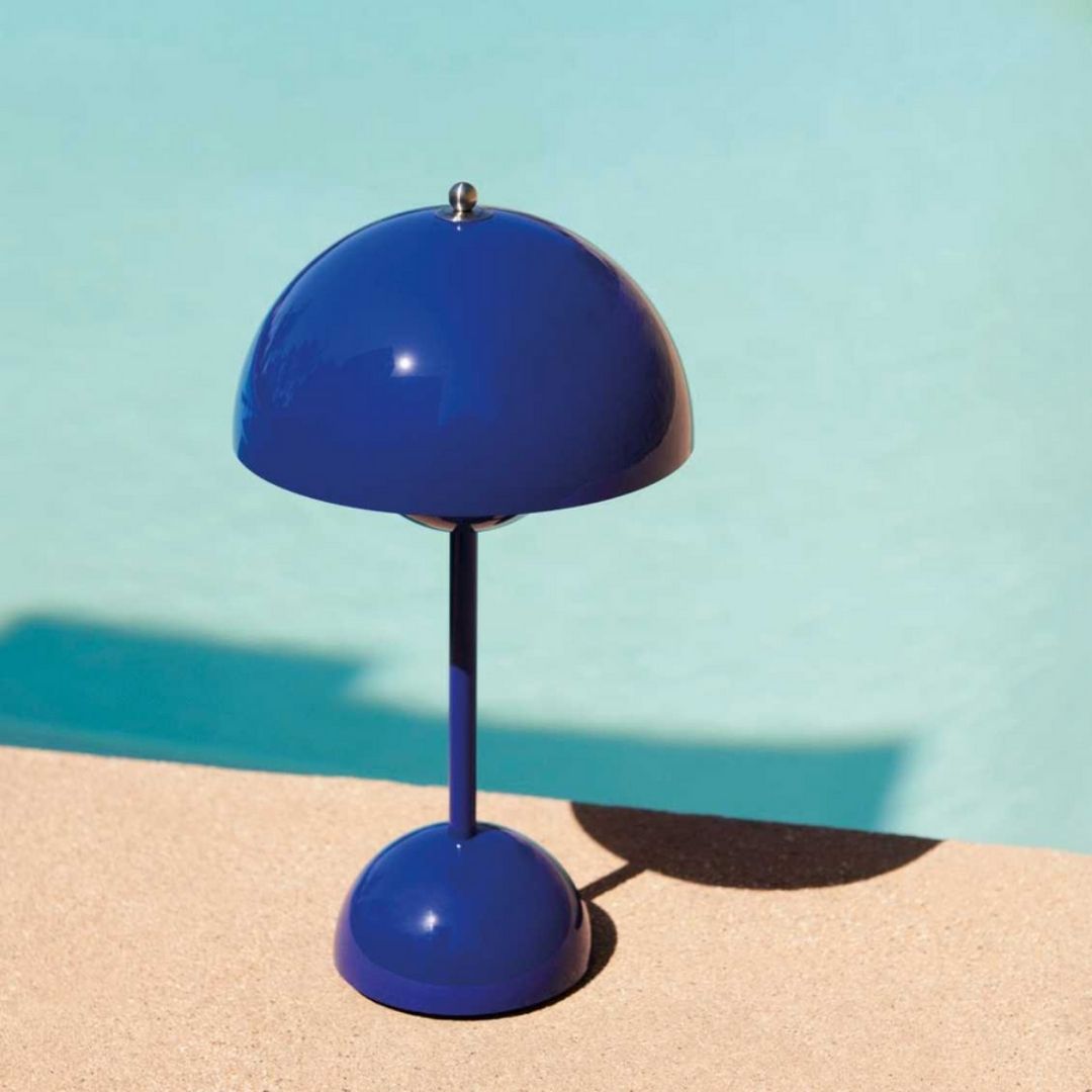 AuroraGlo LED Table Lamp - Compact Rechargeable Accent Light with Modern Design