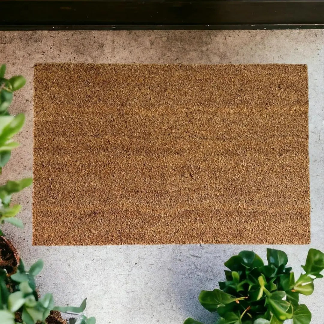 Cabri Coco Coir Door Mat - Heavy-Duty Non-Slip Latex Backing for Outdoor and Indoor Entrances
