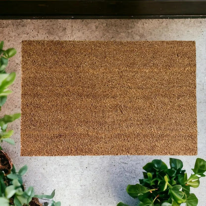 Cabri Coco Coir Door Mat - Heavy-Duty Non-Slip Latex Backing for Outdoor and Indoor Entrances