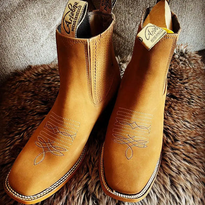 Men's Short Boots European and American Chelsea Western Style