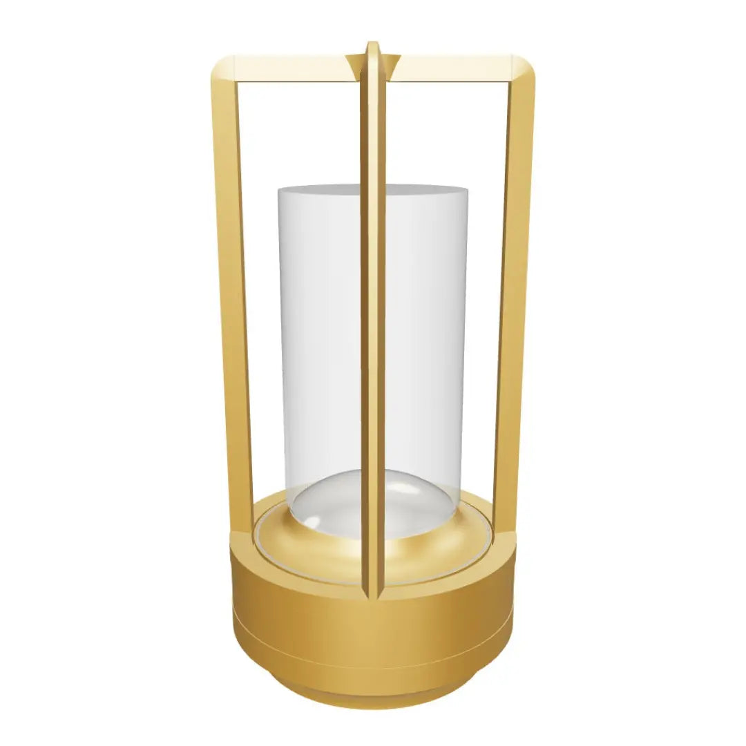 Crystal Lantern - Elegant Aluminum Alloy Lamp with Adjustable Glow and Cordless Design