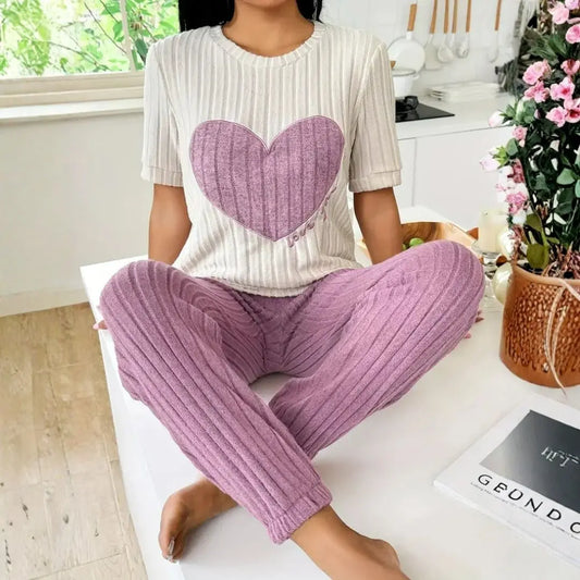Amore Ribbed Loungewear Set