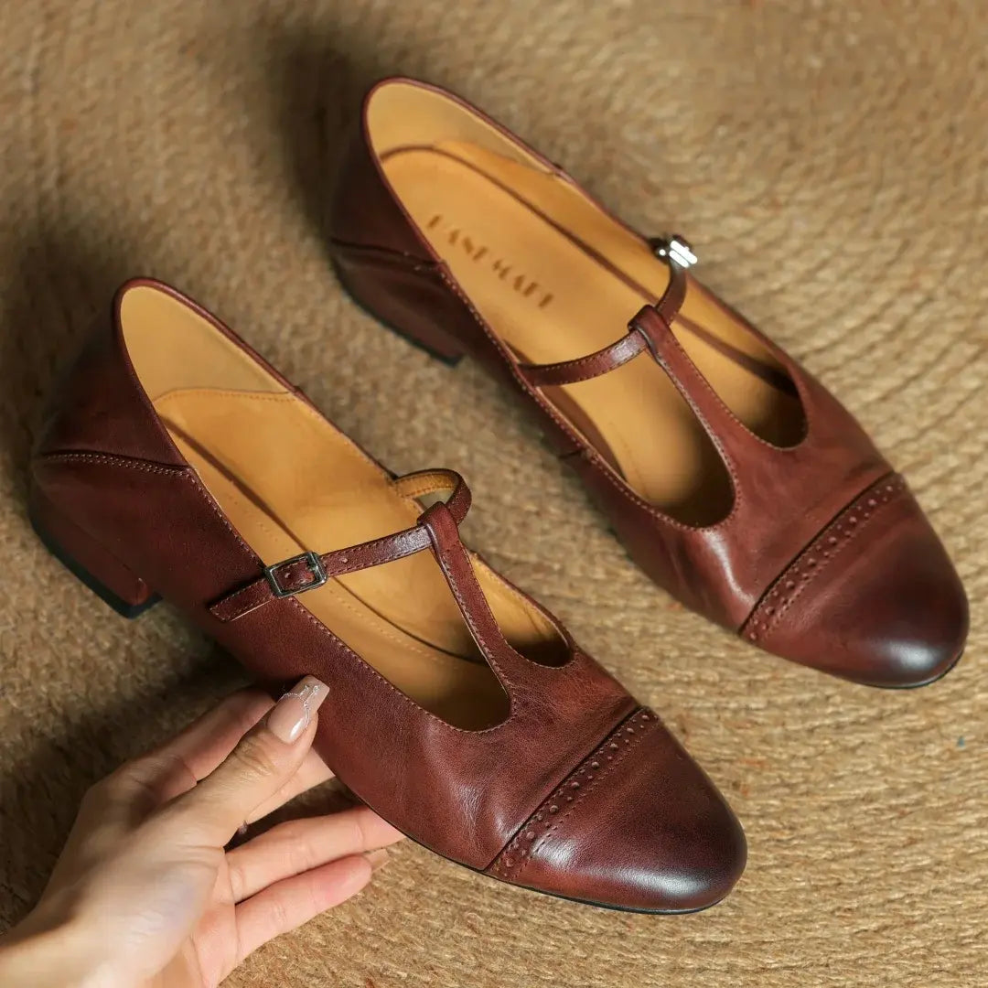 Graneth Genuine Leather Flats