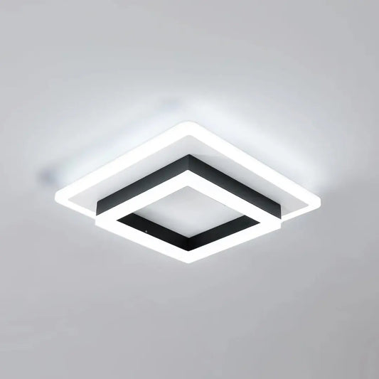 Modern Recessed Ceiling Lighting - Square LED Flush Mount Lamp