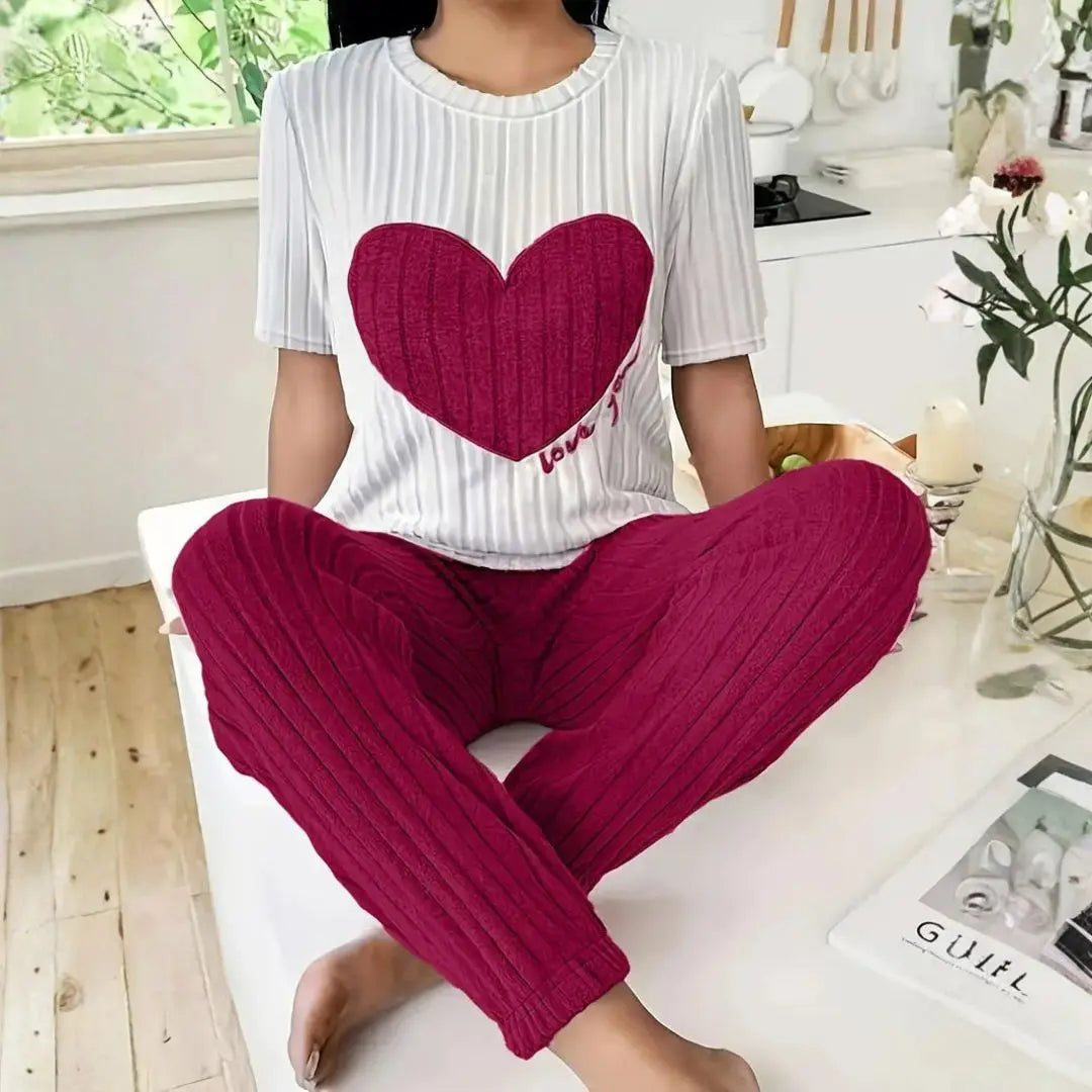 Amore Ribbed Loungewear Set