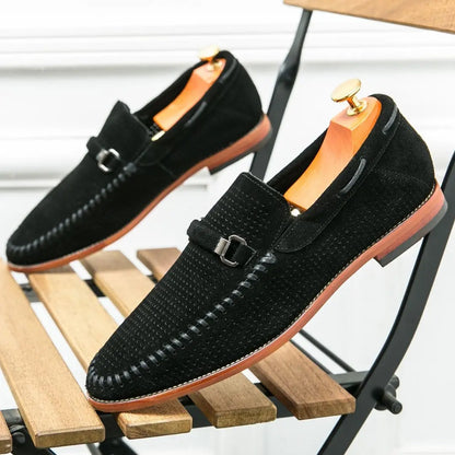 Suede Handstitched Loafers