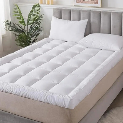 Hotel Quality Mattress Topper - Extra Thick 10cm with Elastic Straps