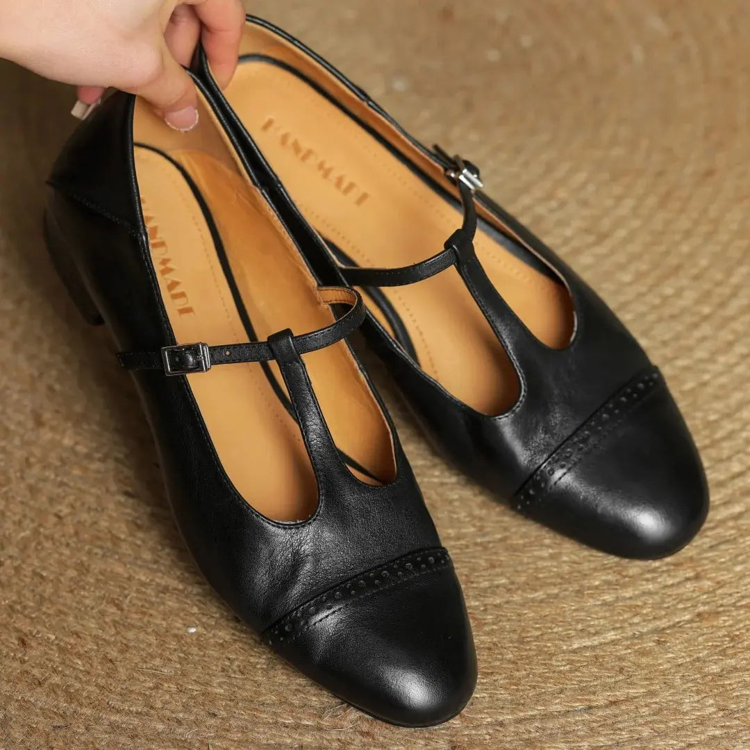 Graneth Genuine Leather Flats