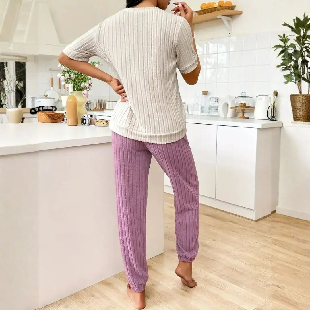 Amore Ribbed Loungewear Set