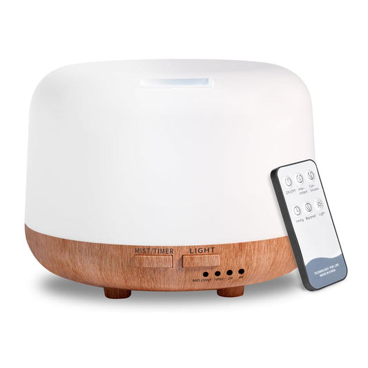 300ML Essential Oil Diffuser with Remote, LED Lights & Auto Shut-Off