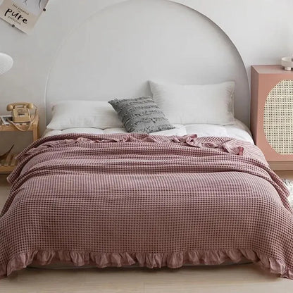 Soft 100% Cotton Bed Blanket