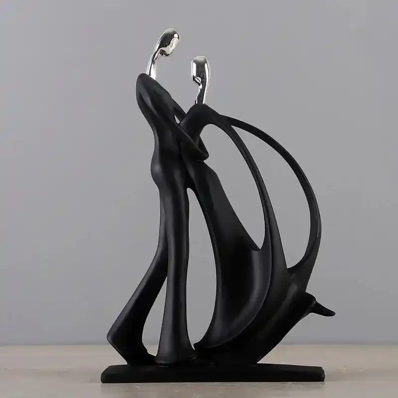 Nordic Dancing Couple Resin Figurines