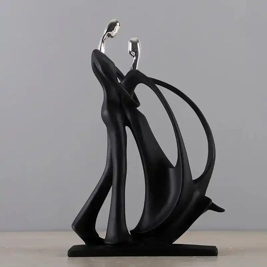 Nordic Dancing Couple Resin Figurines