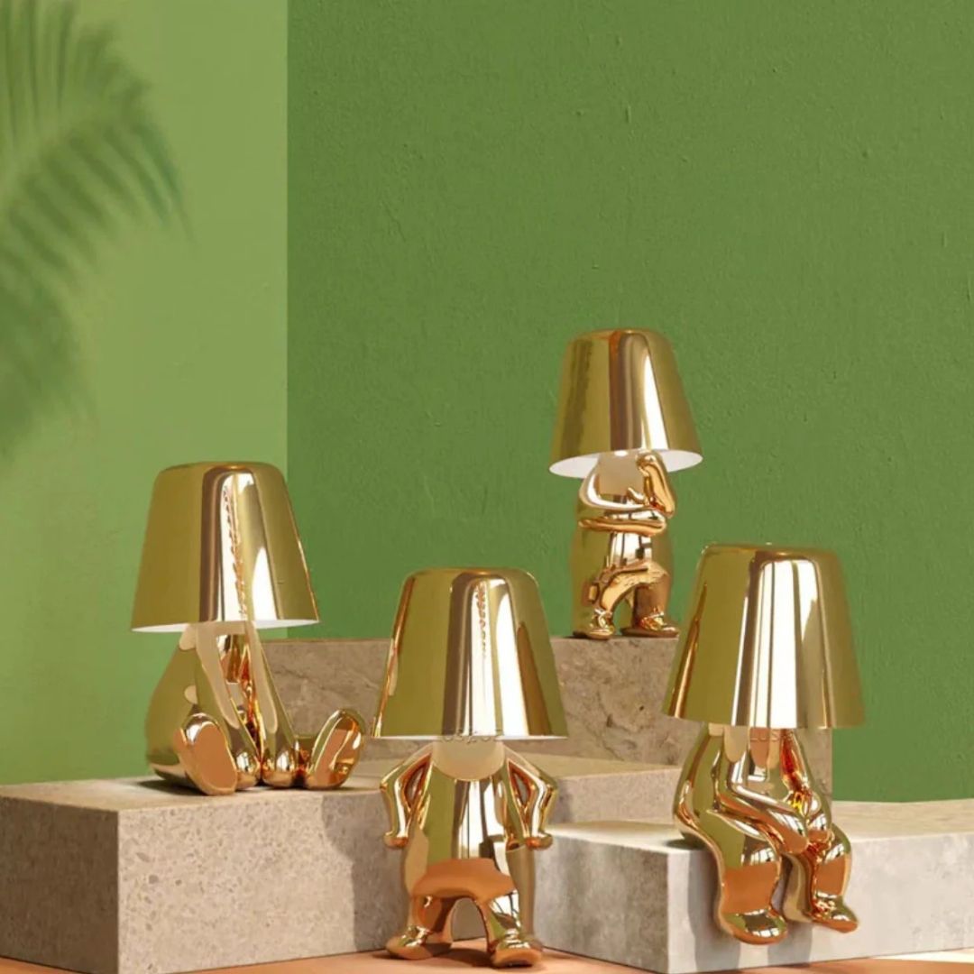 Thinker Brothers Table Lamp - Artistic Modern Sculptural Lamp