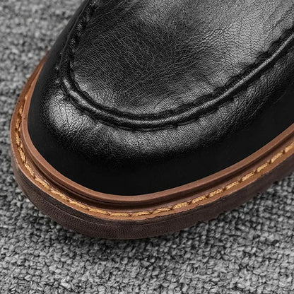 Men’s Genuine Leather Lace-Up Shoes