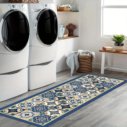 Bohemian Printed Kitchen Mat - Non-Slip & Versatile Floor Rug