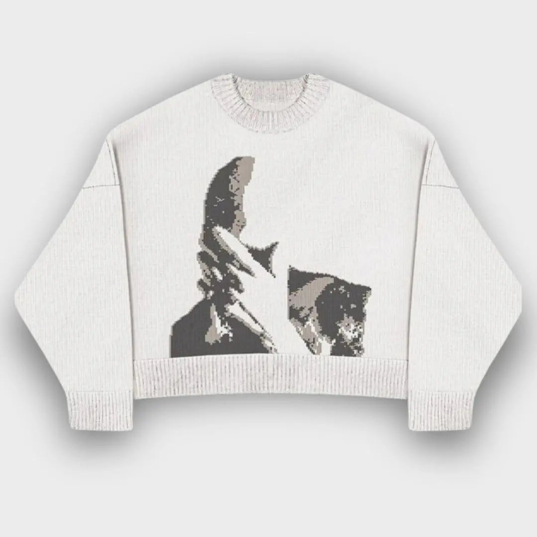 Hidden Visage Knit Sweater